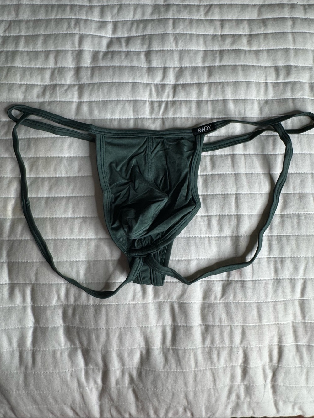 AWRY Men's Dark Green Strappy Jockstrap